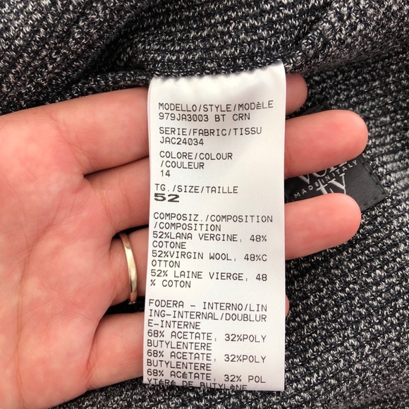 Eleventy gray tweed oversized blazer S-L - Picture 8 of 8